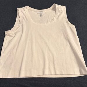 Spanx Women's Cream Sleeveless Scoop Neck Tank